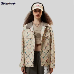 Women's Coats Jackets Y2k Spring Autumn 2023 Ladies Fashion Holes Chic and Elegant Woman Jacket New In Cute Outerwears Clothes