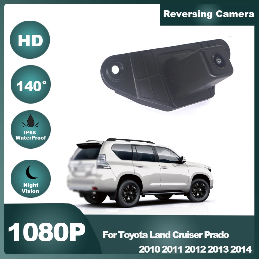 

140 Degrees HD CCD Car Rear View Camera For Toyota Land Cruiser Prado 2010 2011 2012 2013 2014 Night Vision Reverse Reversing