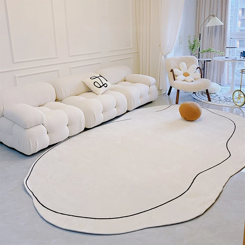 Nordic INS Large Plush Carpets Irregular Area Rugs for Living Room Non-slip Kid Play Mat Soft Bedside Rug Floor Mat Tapis