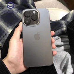 Ultra Thin Hard PC Light Crystal Clear Phone Case For iPhone 12 13 14 Plus 15 16 17 Pro Max 17pro Transparent Matte Back Cover