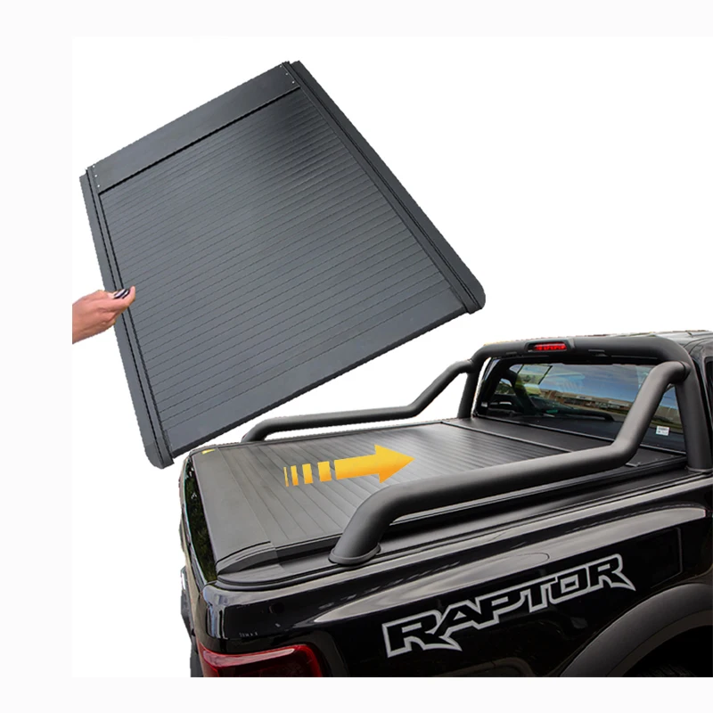 

Electric Roller Lid Shutter for Hilux with Led Light 4X4 Pickup Facelift Waterproof Bed Covers Aluminum Tonneau Cover