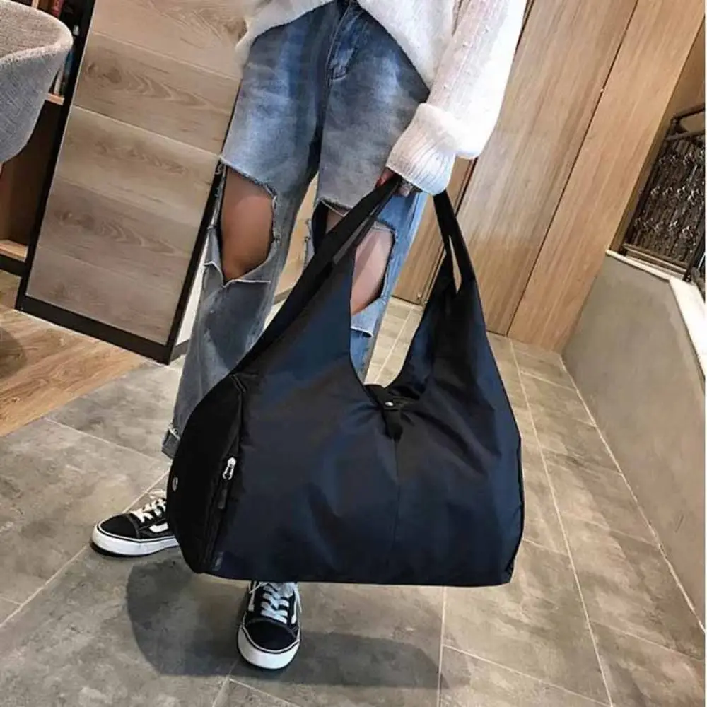 

Sweet Underarm Bag Yoga Mat Bag Korean Style Solid Color Sports Shoulder Bag Large Capacity Tote Bag Gym Fitness Bag Swimming