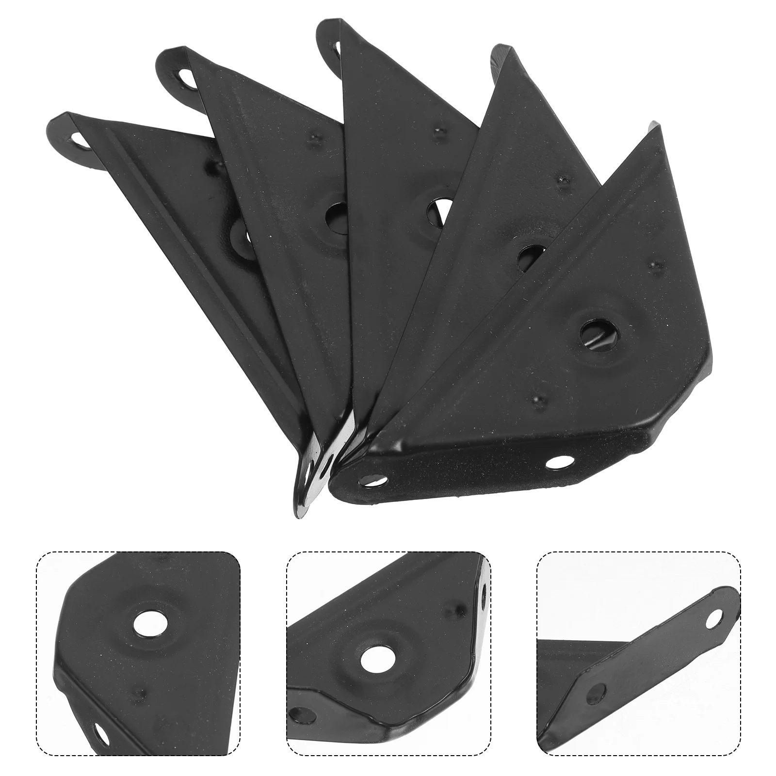 

12Pcs Metal Corner Iron Brace Thickened Corner Brackets Furniture Stabilizer Triangle Braces Bed Frame Support Connector