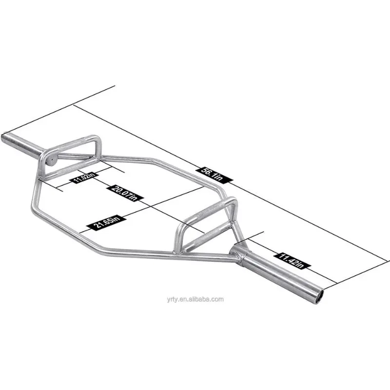 

Gym Equipment Weight Lifting Training Hex Trap Barbell Bar With Threaded Handles Barbell Bar New