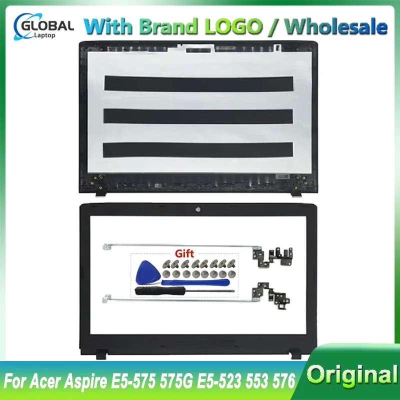 

New Back Cover For Acer Aspire E5-575 E5-575G E5-523 E5-553 E5-576 Laptop LCD Back Cover Front Bezel Hinges Upper Cases Rear Lid