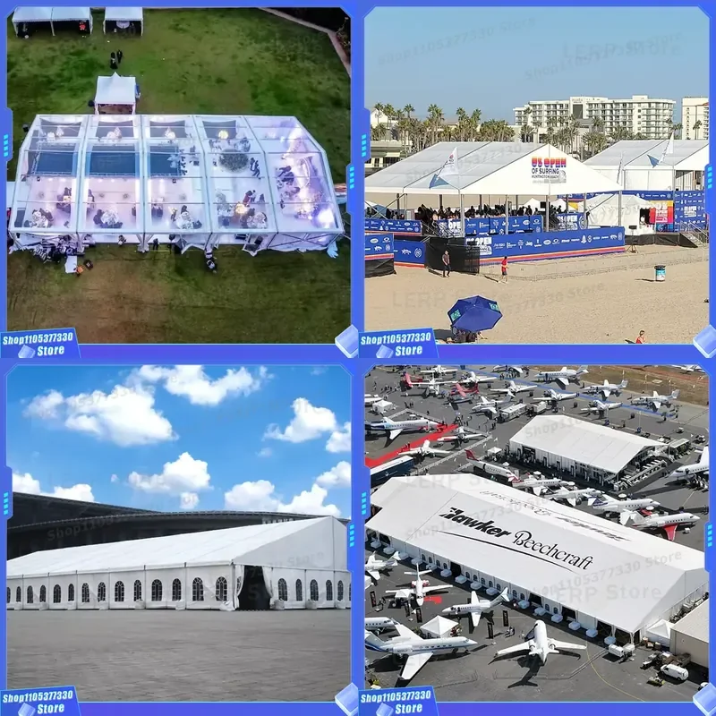 Street Food Market Durable PVC Party Tent Corrosion Resistant Frame & Quick Tool-Free Setup