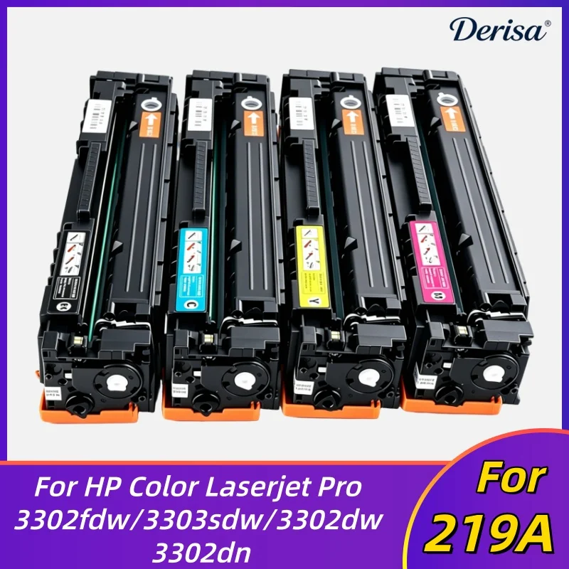 With chip W2190A W2190X Toner Cartridge Compatible for HP Color LaserJet Pro 3202dw 3202dn MFP 3302fdw 3302fdn 3302sdw 219A 219X