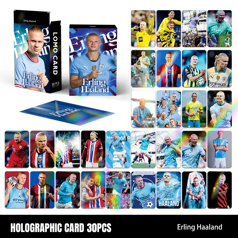 30 Sheets Box Pack Holographic Laser Flash LOMO Cards Mini Collectible Photo & Greeting Paper Card Set