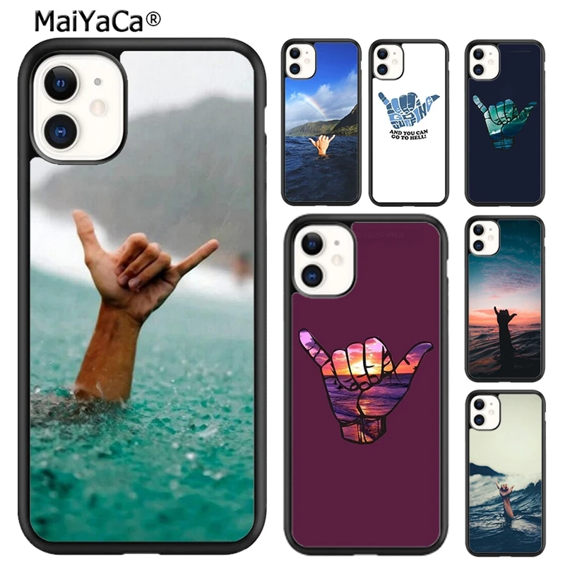 MaiYaCa Waves Ocean Shaka Surf Phone Case For iPhone 16 15 SE2020 6s 7 8 plus 11 12 mini 13 14 pro max shell  coque