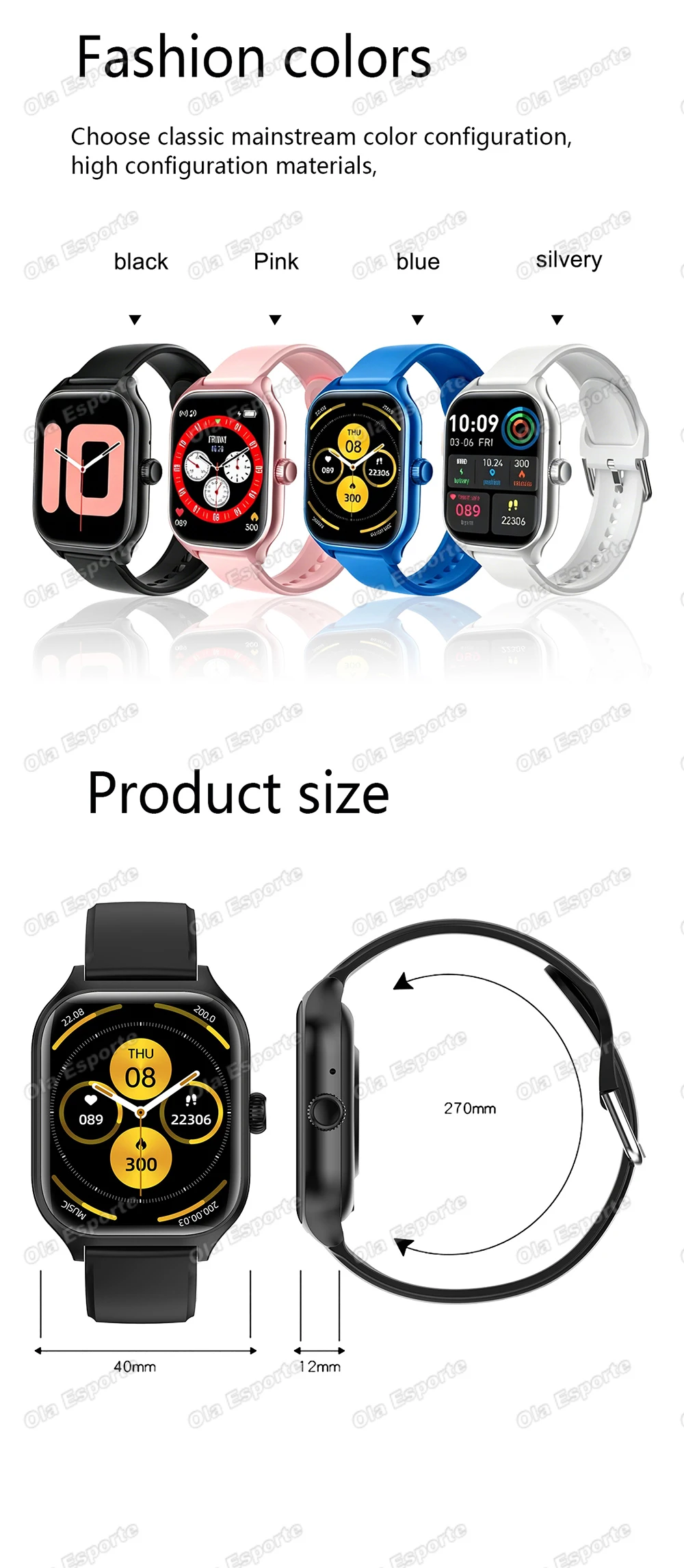 Smartwatch With Bluetooth Calling And Full Touch Display For Men_voghion.com