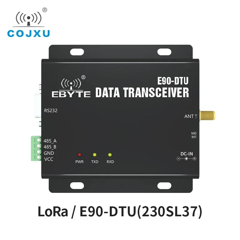 SX1262 LoRa 230MHz 37dBm RS232 RS485 RSSI ebyte E90-DTU(230SL37) Networking Modem PLC Long Distance 20km Lora Modem