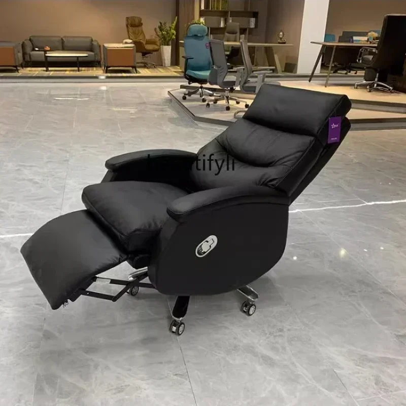 

A17 Office Manual Executive Chair Leather Reclinable Computer Chair for Business and Househol Executive Chair Leisure