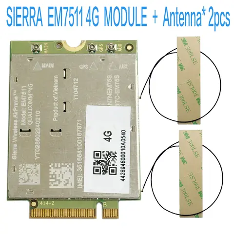 Sierra Wireless EM7511 LTE-zaawansowany moduł Pro do rozwiązań bezpieczeństwa publicznego moduł CAT-12 600M 4G LTE M2