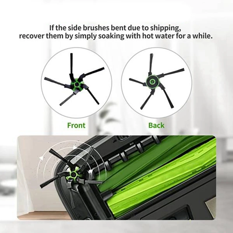 مكنسة كهربائية فرشاة دوارة مطاطية ، فرشاة جانبية لمرشح HEPA ، أجزاء غرفة Irobot S9 ، S9 + ، S9 Plus ، من سلسلة S