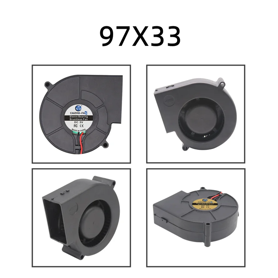 30MM 40MM 50MM 60MM 75MM 97MM Cooling Fan Brushless Motor Case Fan Blower Fan Humidifier FanInduction Cooker Fan 5V USB Plug