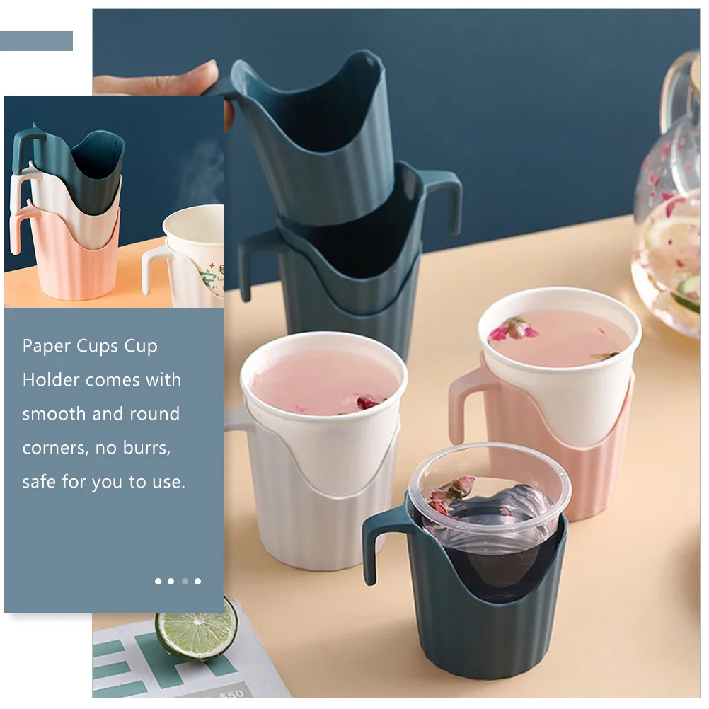 6 Pcs Insulated Cup Holder Paper Coffee Sleeve Espresso Cups Couch Decorative Portable Drink Anti-scald