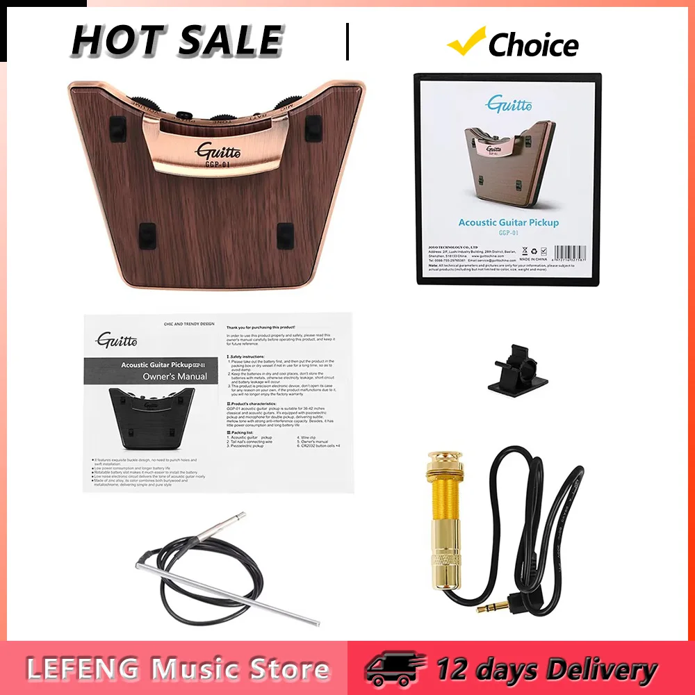 #3 Highest Rated Acoustic Guitar Pickups to Buy in 2026