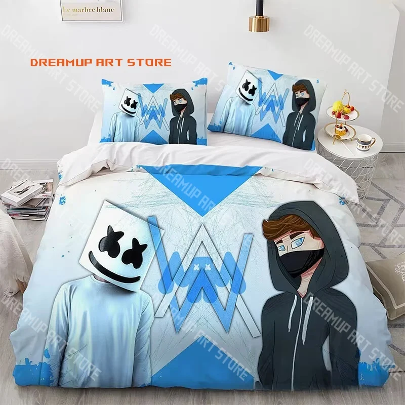 2026 3D Print DJ A-Alan Walker Bedding Set Single Twin Full Queen King Size Bed Set Adult Kid Bedroom Duvetcover Set
