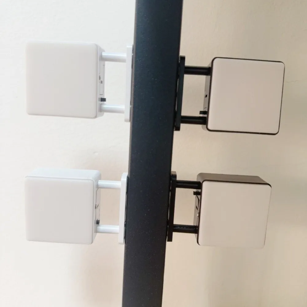 Miniature LED Refrigerator Magnet Light Sign No Pattern Energy Saving DIY Glowing Fridge Magnet Magnetic Base Round Square