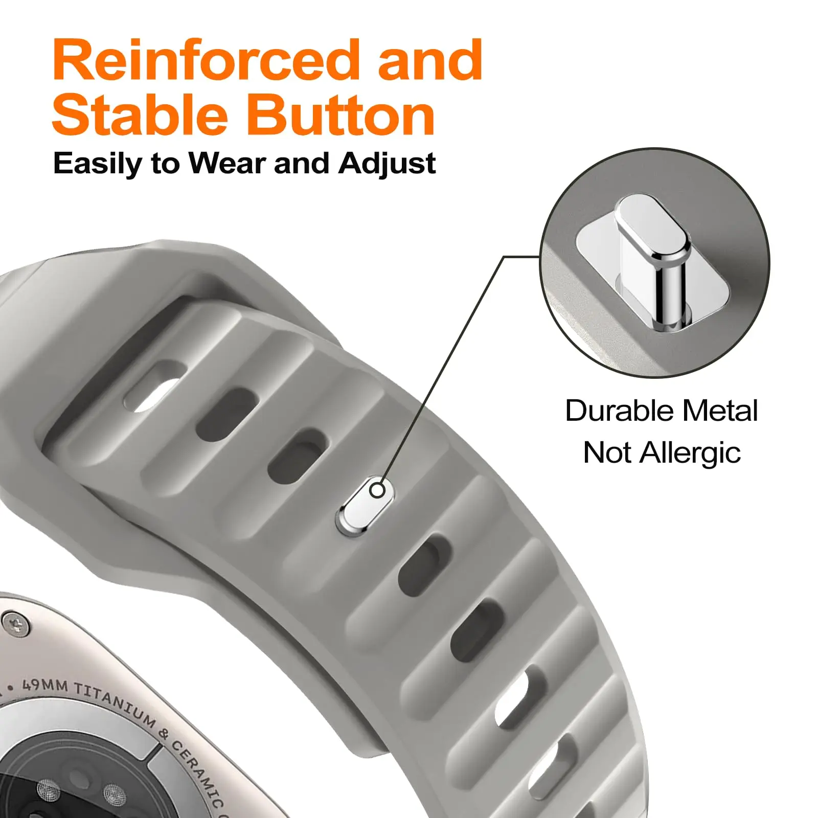 Pulseira de Silicone Ajustável para Apple Watch, Sport Band, Ultra Strap, 46mm, 49mm, 41mm, 45mm, 44mm, 40mm, 42mm, 5, iWatch Series 10, SE, 9, 8, 7, 6, 5