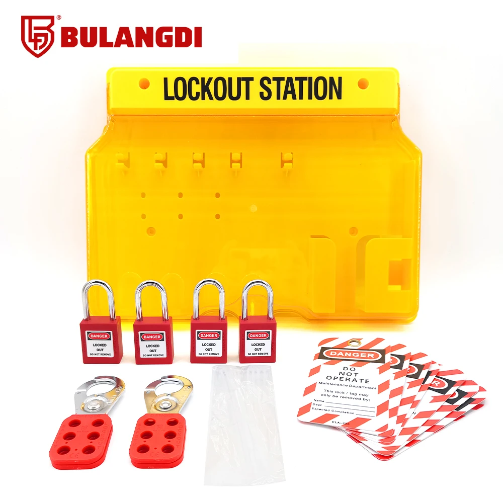 BULANGDI Safety Combination Lock Workstation Integrated Wall Mounted Five Lock Set Engineering Plastic
