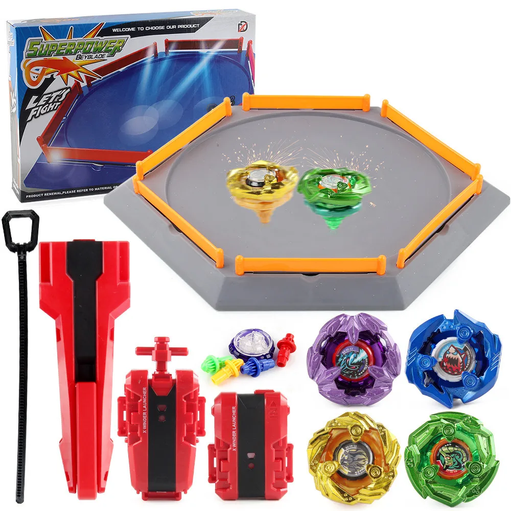 XD168-16(B06-AB) Bey X 4PCS BX00-13 14 15 16 BX Series with Stadium Launchers Grip Set Toys for Children Gift