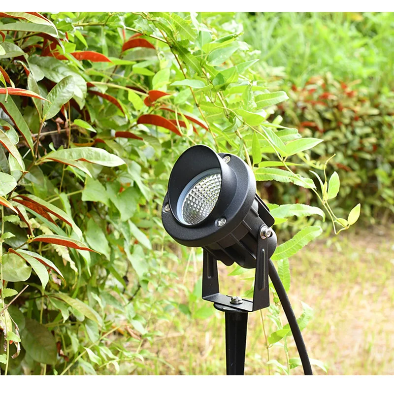 حديقة مصباح ليد 3 واط 5 واط 10 واط 12 واط مصباح الحديقة في الهواء الطلق مصباح حديقة مقاوم للماء ساحة مسار الأضواء AC85-265V DC12V الإضاءة الخارجية