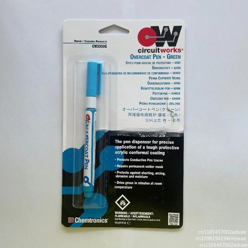 CW3300G coated pen circuit board circuit solder mask PCB green oil repair pen insulation