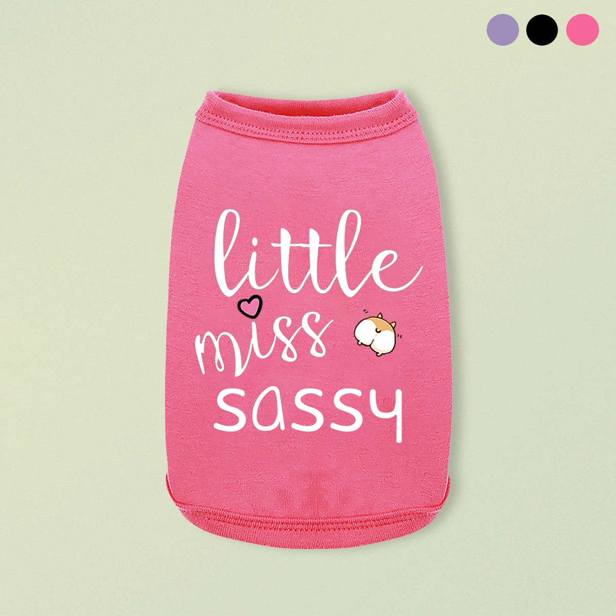 Little Miss Sassy - Summer Vest Dog Vest For Small Puppy Clothes Pet Clothes T-shirt