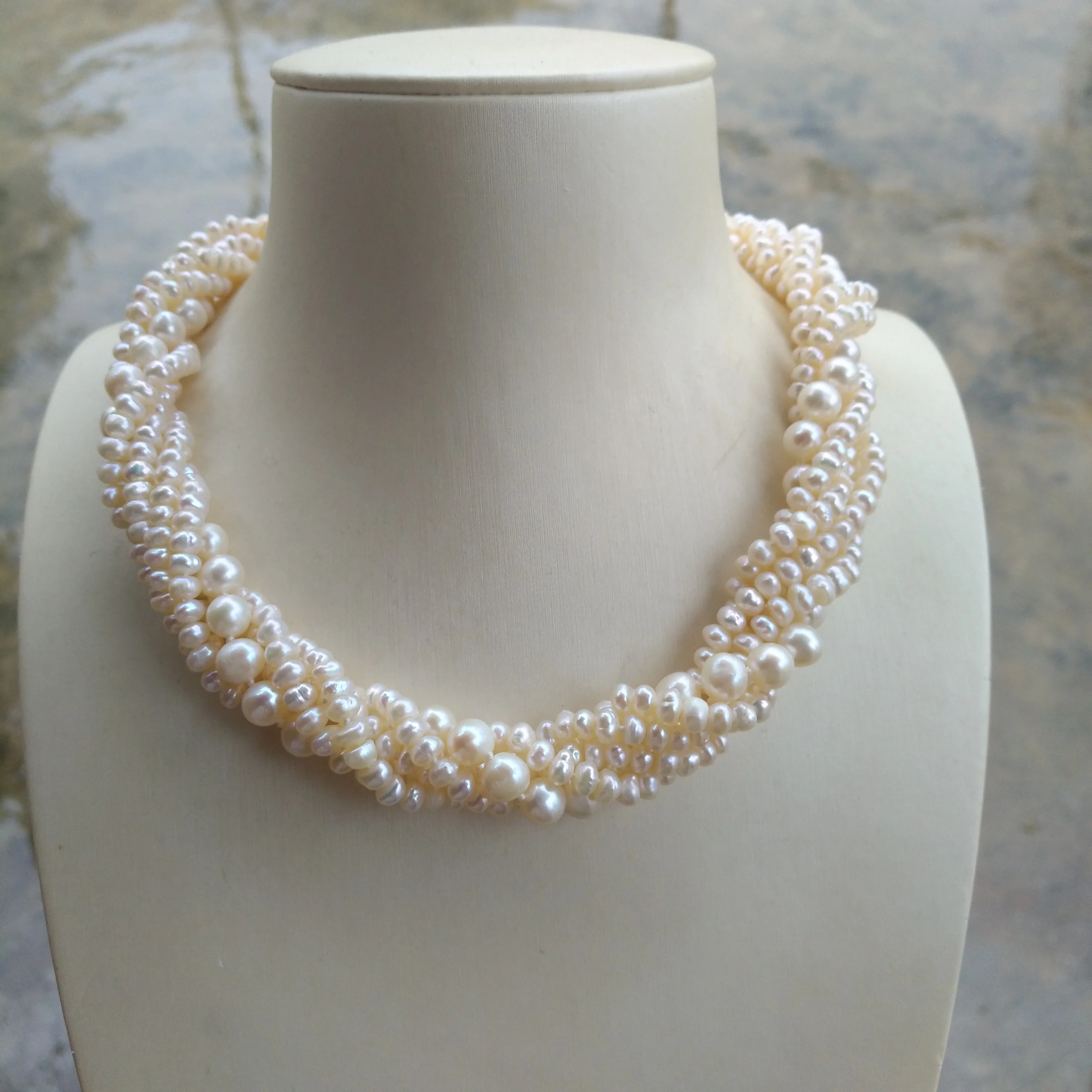 5 strand Charming AAAA real natural AKOYA white pearl necklace 40cm PEARL Pendant  We specialize in pearl jewelry.