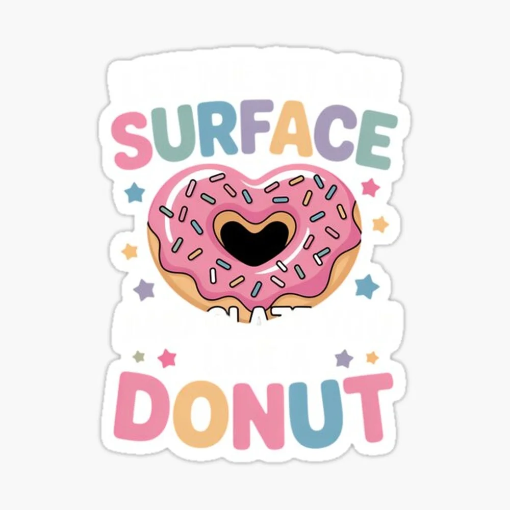 Let Me Sit On Your Face Glazed Donut Inappropriate Sticker for Laptop Decor Bedroom Car Cute Cartoon Art Fashionable Public Suit