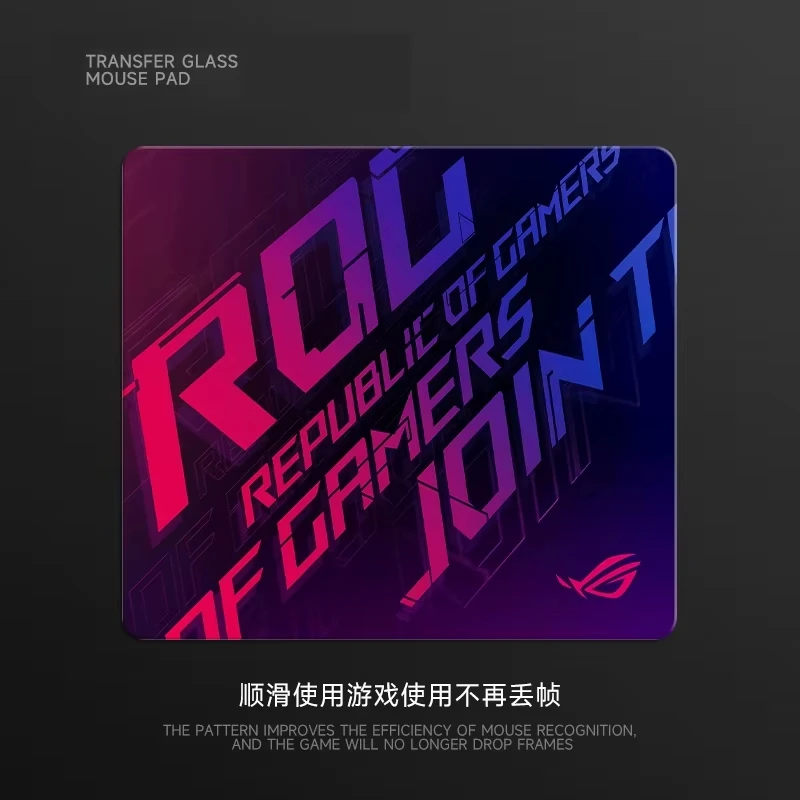 Trendy Cool Glass Mouse Pad 450x400MM Large Size E-sports Gaming Desk Pad Photovoltaic Glass Mouse Pad Non Slip PC Accessories