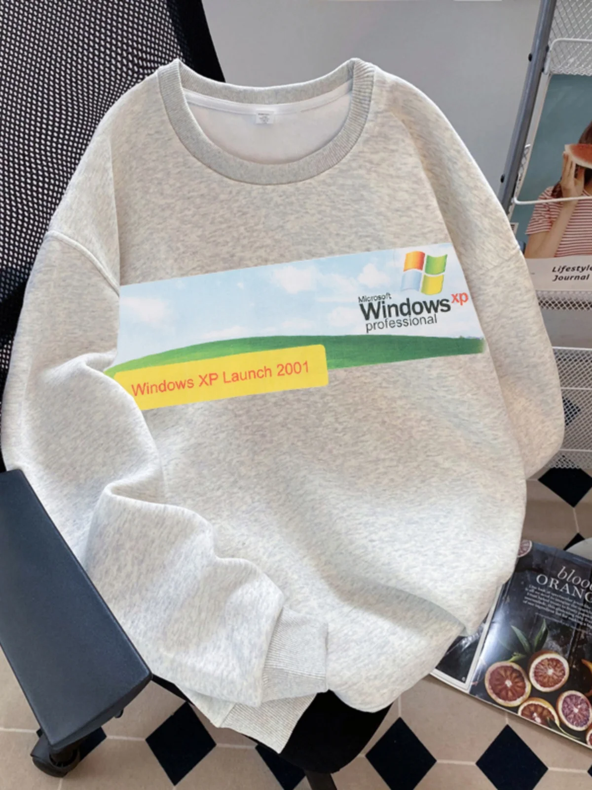 

Loose Fit Men's Fce Lined Long Sve Jaet American Retro Sle Base Layer irt Sweatirt Top for Autumn Winter Large ...