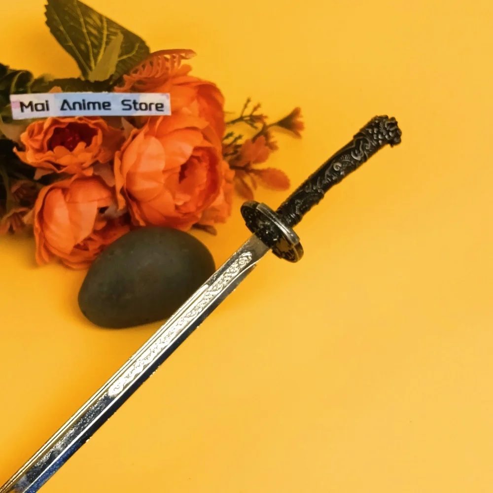 8.6in metal chinês antigo katana lâmina tamanho real japonês katana espada de ferro anime ninja faca original samurai sabre brinquedo presente