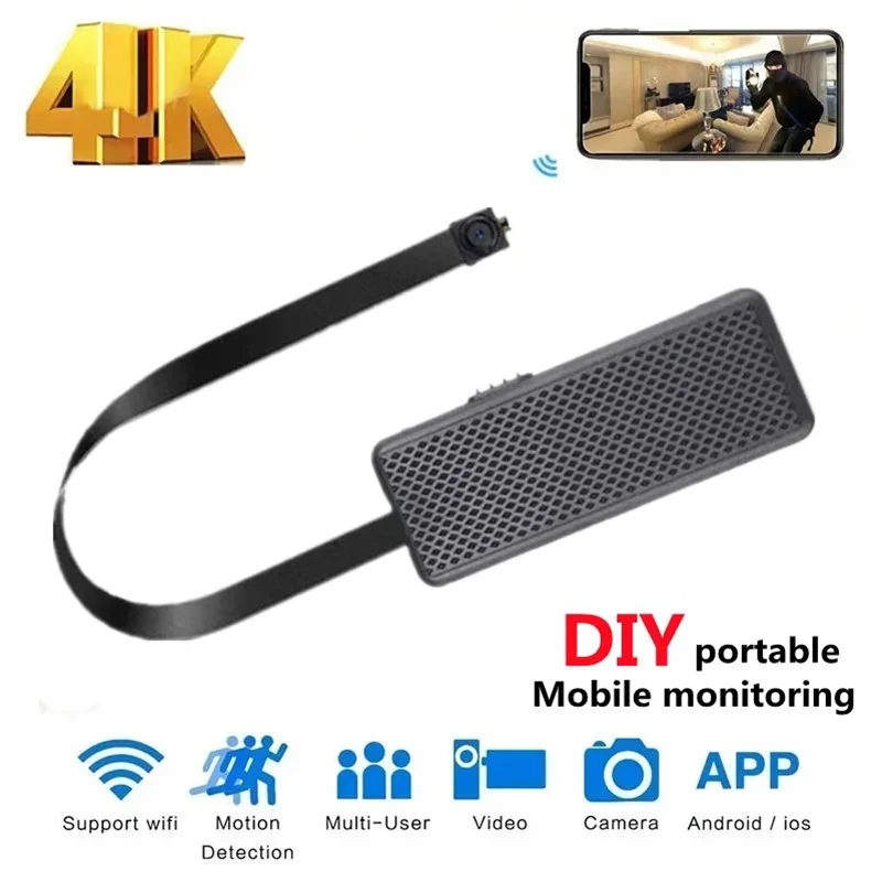 لتقوم بها بنفسك HD1080P واي فاي كاميرا صغيرة محمولة كاميرا صغيرة كاميرا فيديو صغيرة P2P كاميرا ويب لاسلكية حلقة تسجيل دعم الرؤية عن بعد