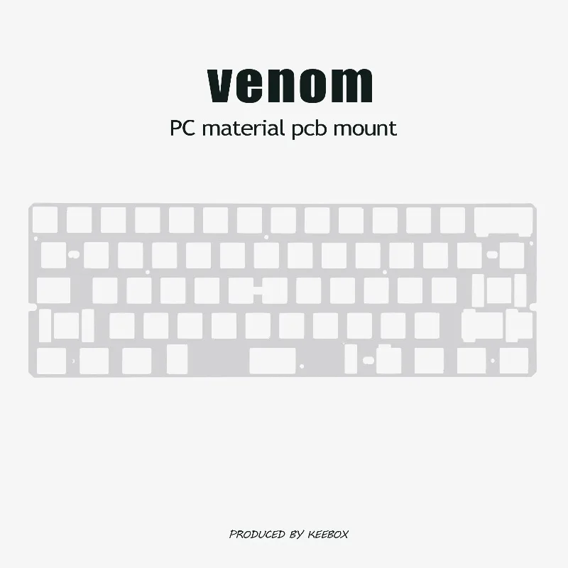 Venom60 Magnetic Switch Keyboard Positioning Plate Customized  PP PC Carbon Fiber Aluminum Board for Keyboard Accessories Gifts