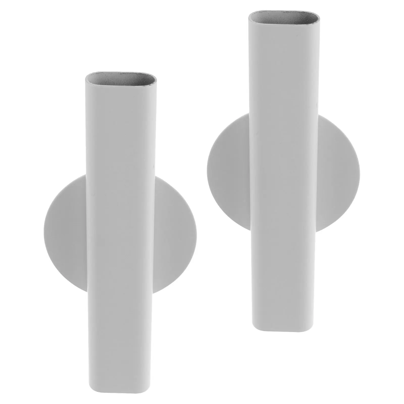 

2Pcs Wall Pocket Vase Stick on Metal Tube Display for Fresh Flowers Peel and Stick Space Saving Plant Decor Wall Pocket Vase