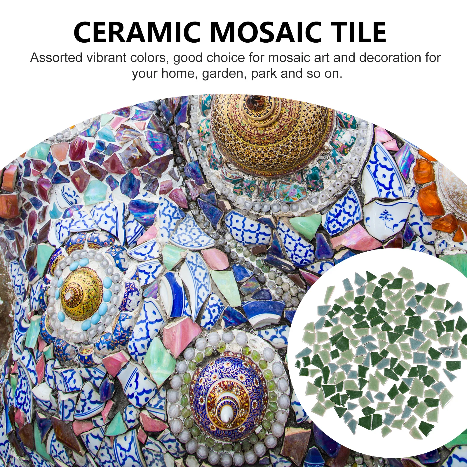

200g Mosaic Loose Ceramic Tile Bright Irregular Pieces Assorted Colors DIY Mosaic Art Supplies Ceramic Tile Irregular Stone