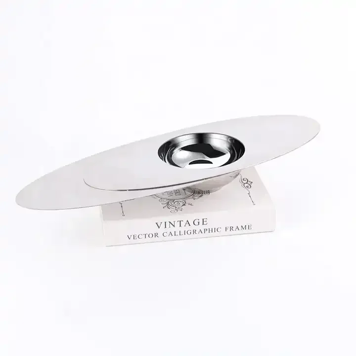 Wholesale Customization Light Luxury Stainless Steel Food Storage Tray Silver Home Decor