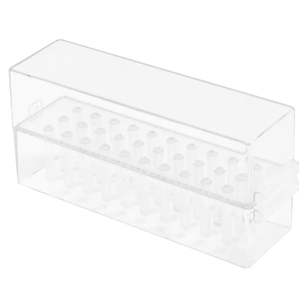 

Drill Storage Box ABS Material Grinding Head Organizer Nail Nail Drill Bits Storage Holder Art Supplies Container Salon Home Use
