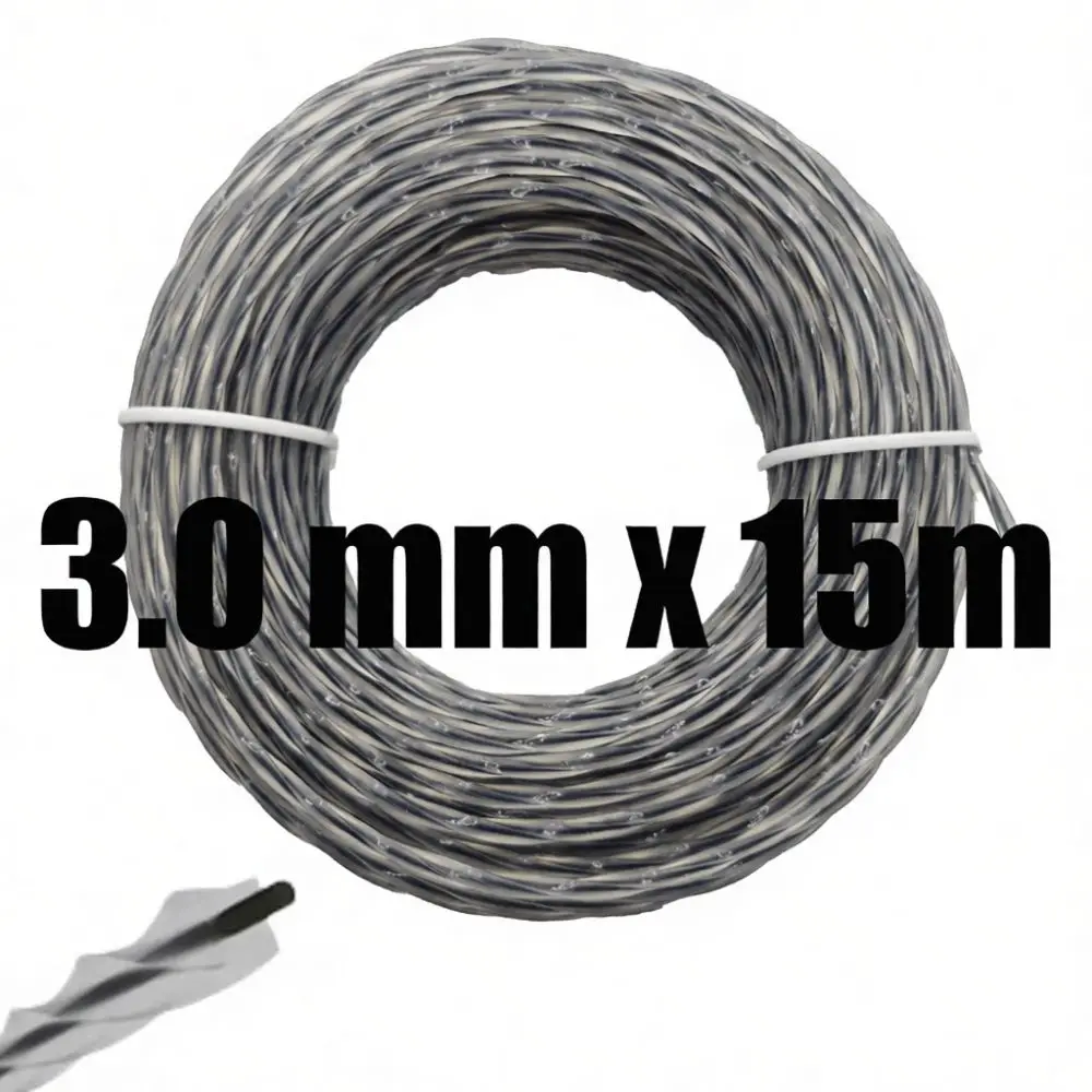 Replacement String For Arimac Grass Trimmer Nylon Line Durable Spiral Cord Professional Lawn Mower Garden Cutting Tool