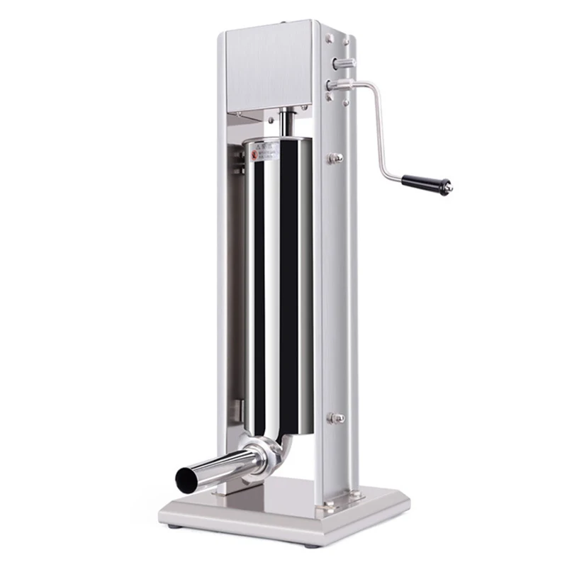 7л вертикальный наполнитель для колбас, ручной наполнитель из нержавеющей стали, кухонный инструмент для мяса, трубки, машина для изготовления колбас