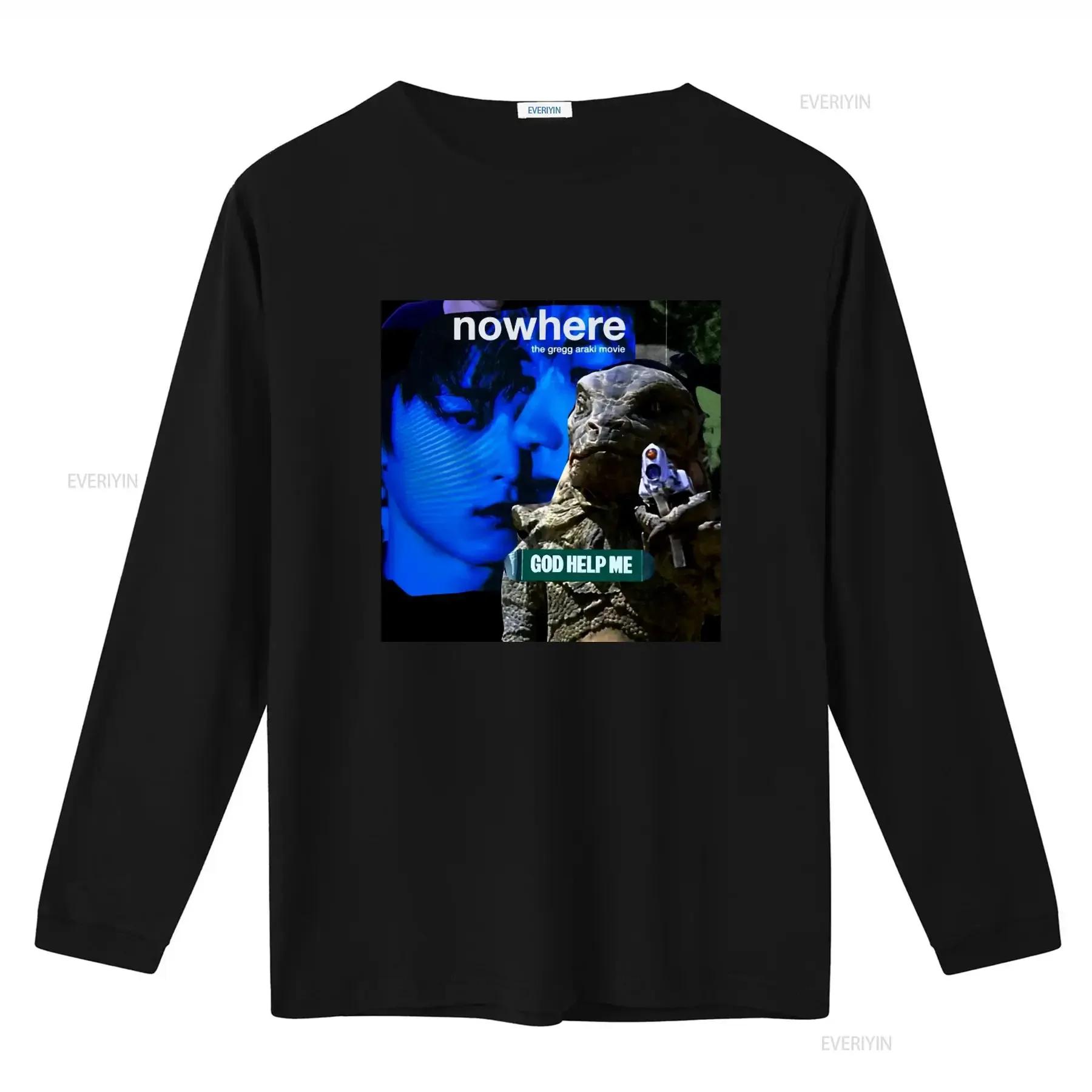 Gregg Araki Nowhere God Help Me T Shirt Unique Movie Inspired Design for Trendy Fashion vintage Washed Top For Everyday Wear