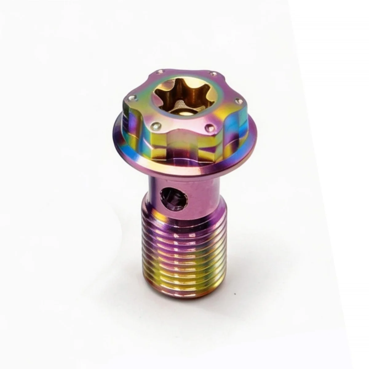 Titanium M10 Metric Banjo Bolt for Brake Line Adapter Fitting for Master Cylinder Caliper Clutch System Ti Screws