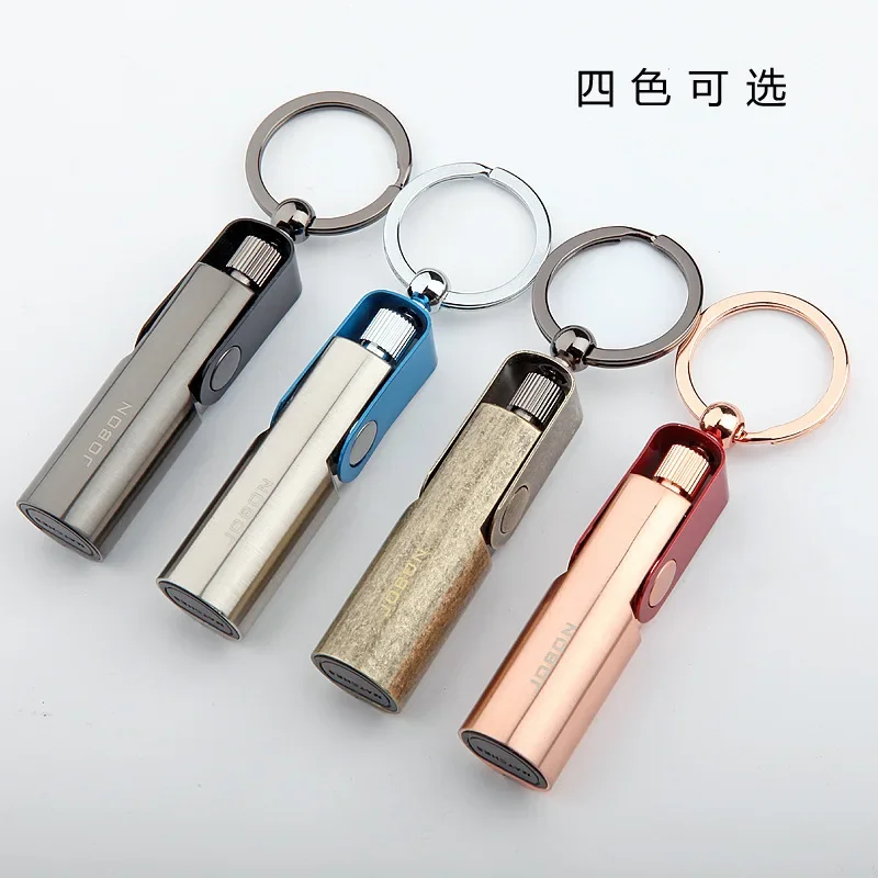 Retro 10000 Matches Keychain Matchstick Metal Waterproof Lighter Outdoor Survival Tool Men Smoking Accessories