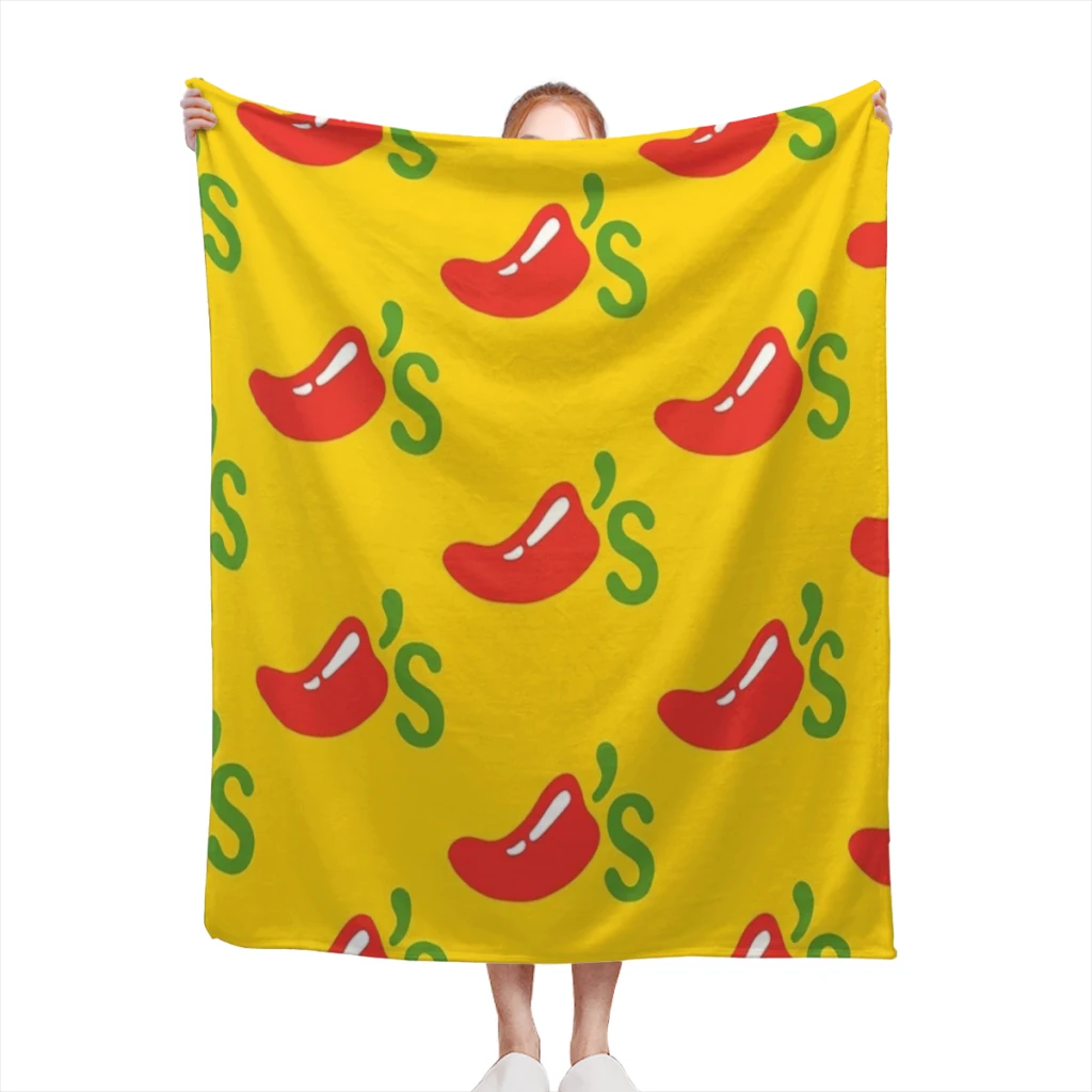 

Chili's Medium Blanket Comforter Flannel Soft throw Blankets Warm Home and Decoration