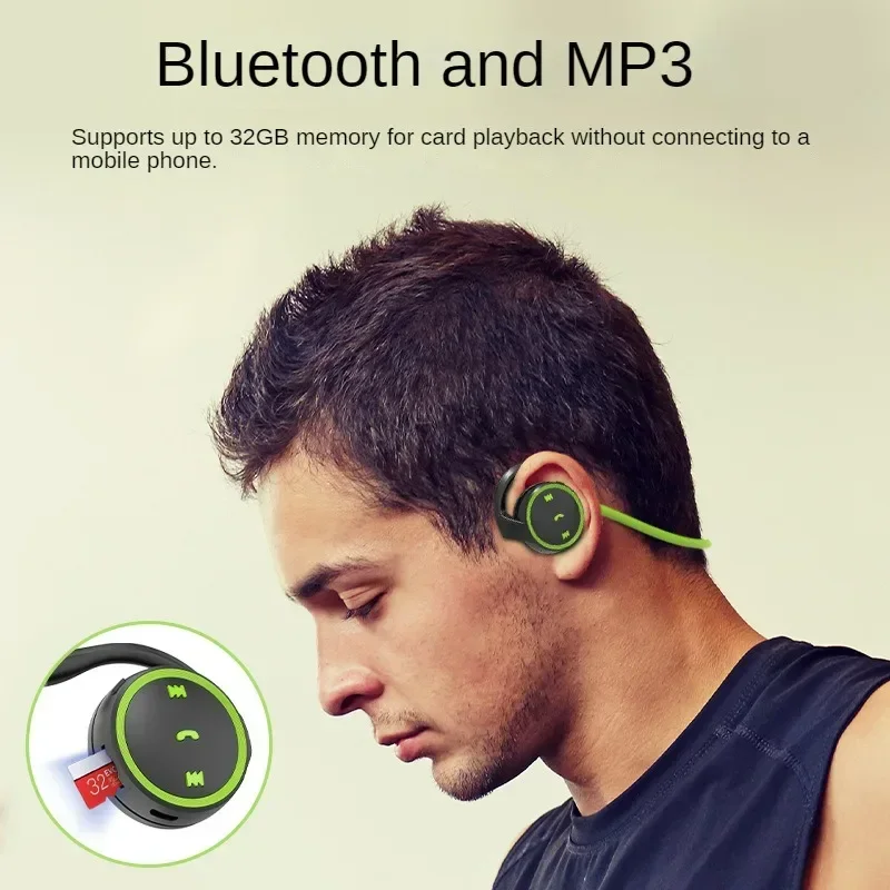 Tongdaytech K31 Bluetooth-compatible Wireless Headphone Open Ear Sports Earphone Headsets with Mic Support TF Mp3 for Running