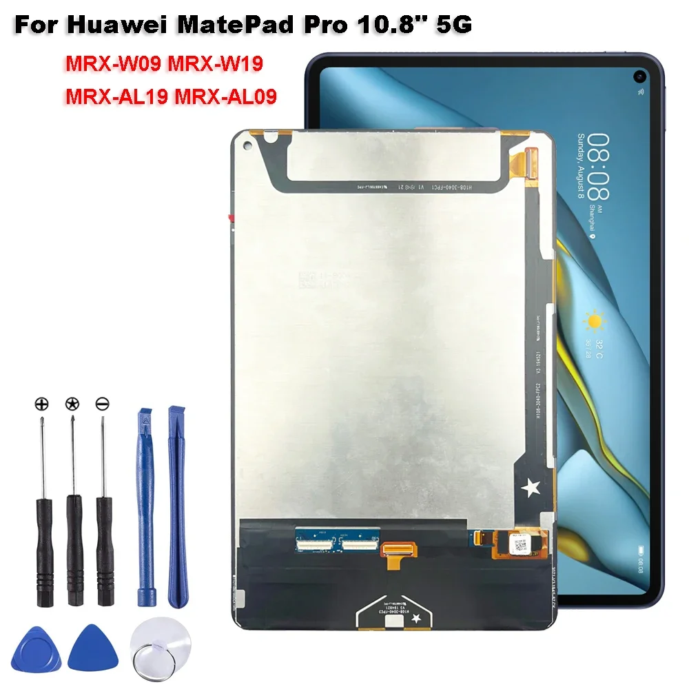 

New AAA+ For Huawei MatePad Pro 10.8" 5G MRX-W09 MRX-W19 MRX-AL19 LCD Display Touch Screen Digitizer Glass Assembly Repair