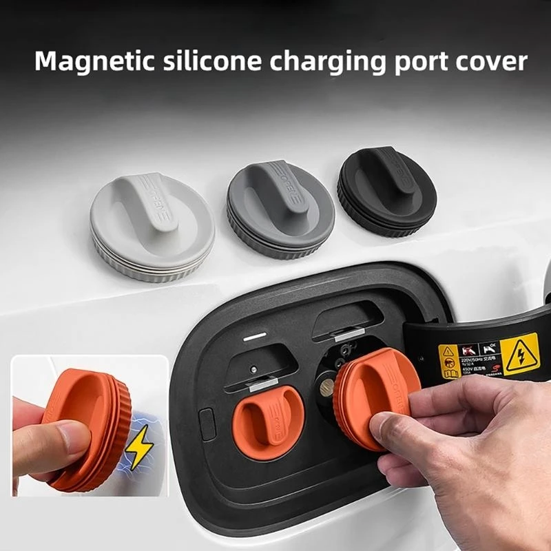 A2UC Weatherproof Port Cover, Waterproof with Adsorption, Fits All Weather Conditions, Easy Installation