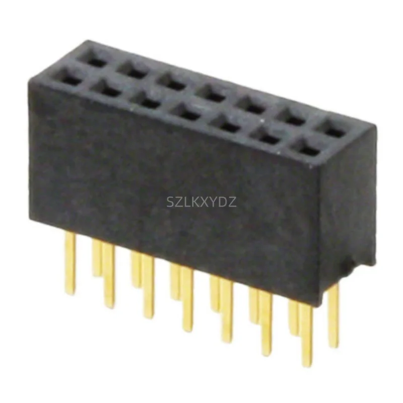 

10PCS/LOT 20021311-00014T4LF P=1.27MM CONN RCPT 14POS 0.05 GOLD PCB